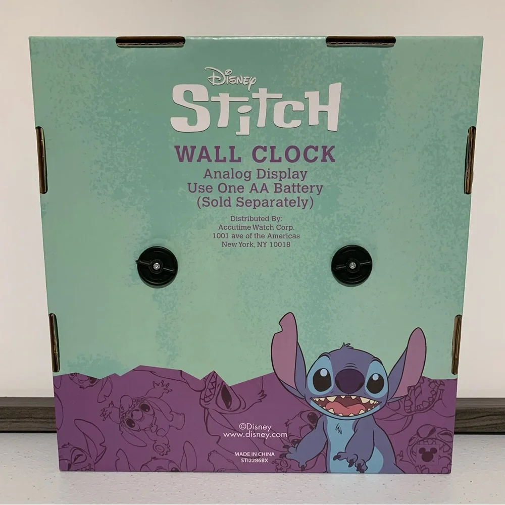 Disney Stitch Analog Wall Clock-NIB